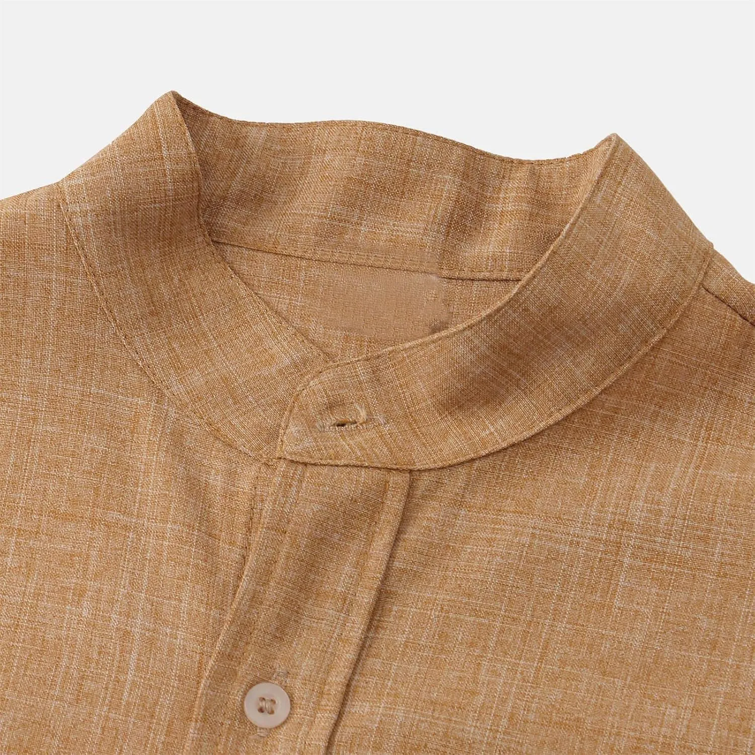 Mens Collared Button Up Summer Shirts Lightweight Simple Solid Color Tops Short Sleeve Casual T Shirt