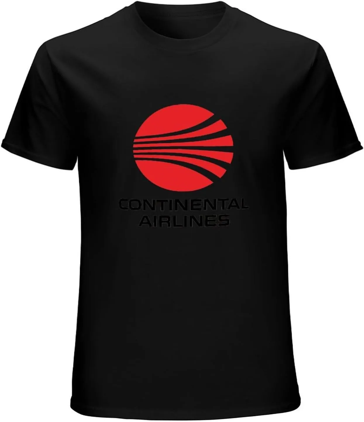 Men's Continental Airlines Fashion T Shirts Black