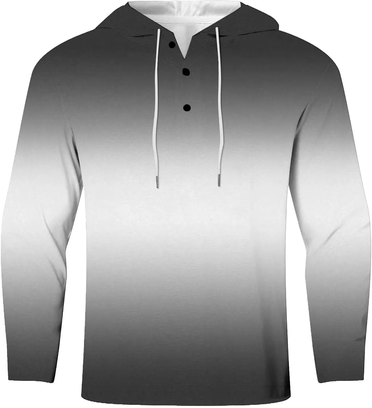 Men's Convertible Hooded Shirt with Roll-Up Sleeves – Lightweight Performance Fabric for Hot Weather Outdoor Activities