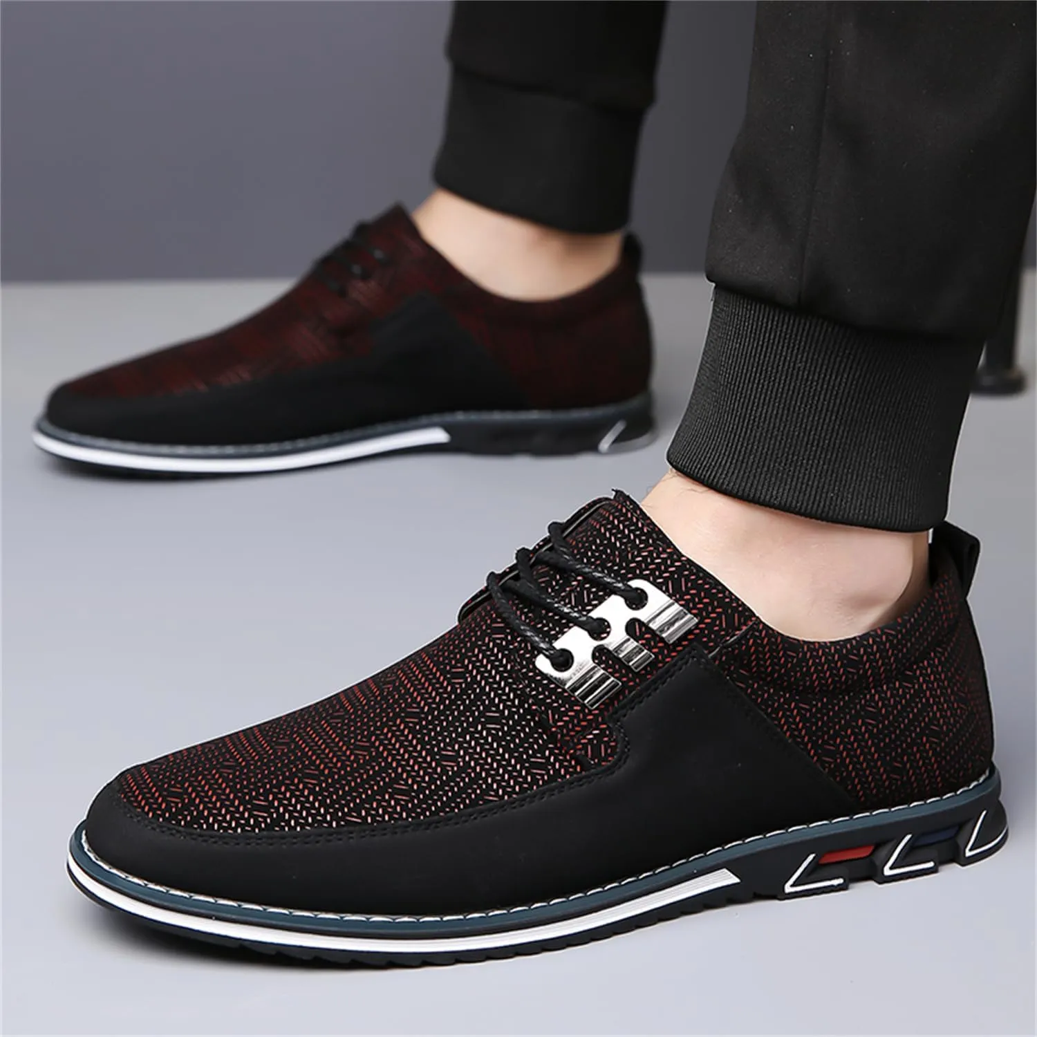 Men's Dress Shoes Comfort Soft Casual Oxford Superior Leather Sneakers Business Derby Shoe Loafers for Working Driving