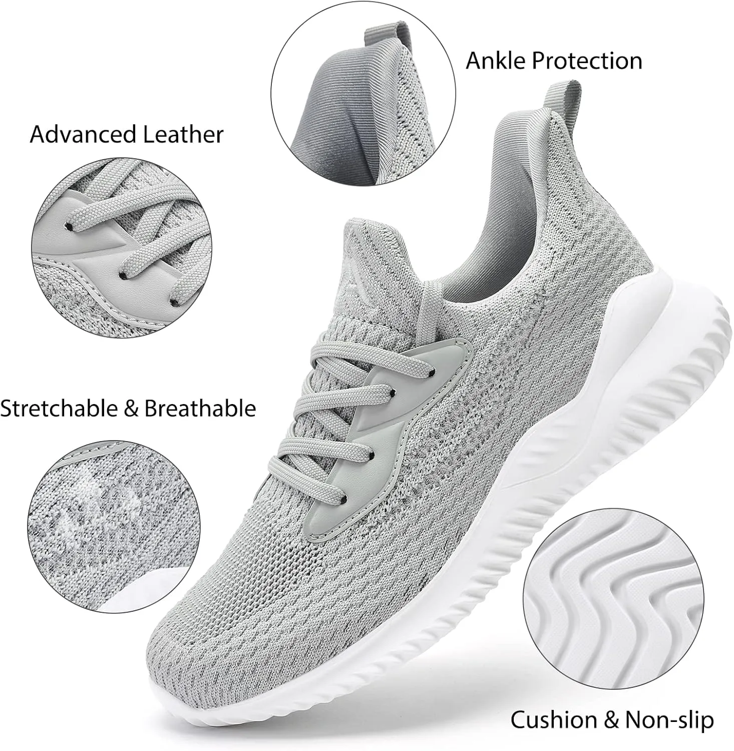 Men's Everyday Sports Shoes - Lightweight, Breathable, Anti-Slip Design for Active and Stylish Looks