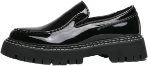 Men's Fashion Faux Patent Leather Tuxedo Dress Shoes Lightweight Retro Casual Flats Loafers for Daily Walking Business Shoes