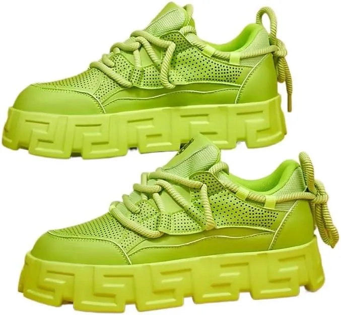 Men's Fashion Sneakers - Casual Solid Color Art