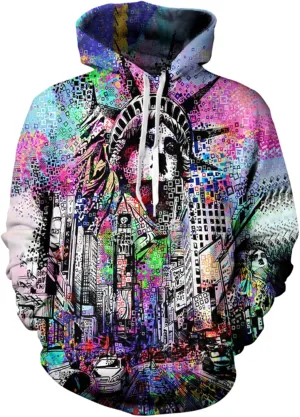 Mens Hip Hop Hoodie Street Novelty Hoodies 3d Printed Pullover Casual Sweatshirts