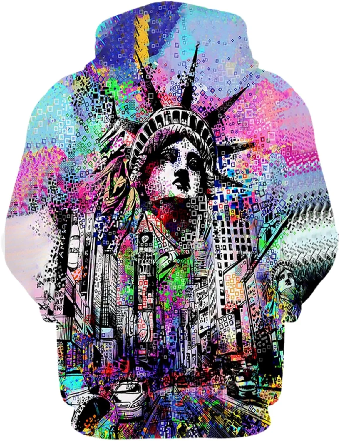 Mens Hip Hop Hoodie Street Novelty Hoodies 3d Printed Pullover Casual Sweatshirts