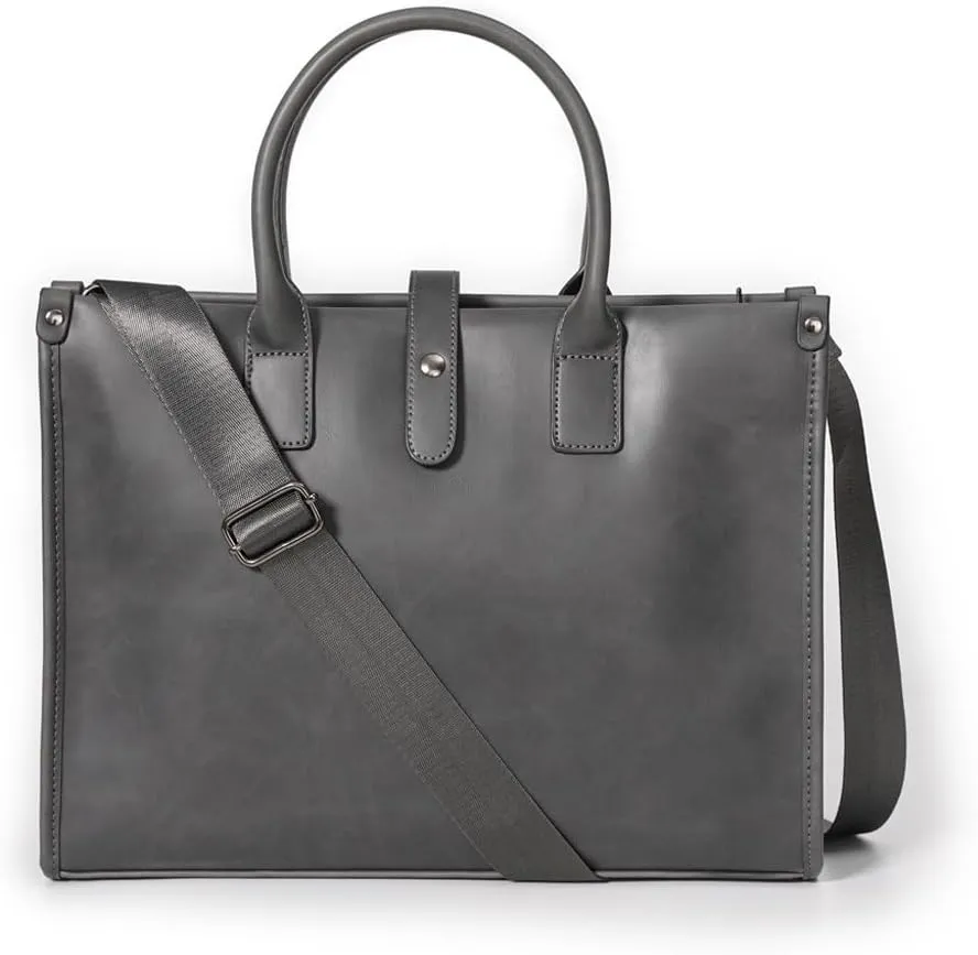 Men's Leather retro Business Briefcase Handbag Single Shoulder Crossbody Bag Office Bag
