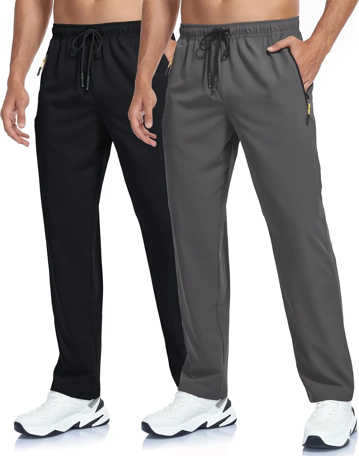 Men's Lightweight Hiking Pants Breathable Quick Dry Fit Waterproof Camping Fishing Running Athletic Active Jogger Pant