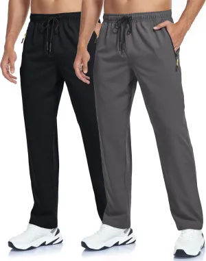 Men's Lightweight Hiking Pants Breathable Quick Dry Fit Waterproof Camping Fishing Running Athletic Active Jogger Pant