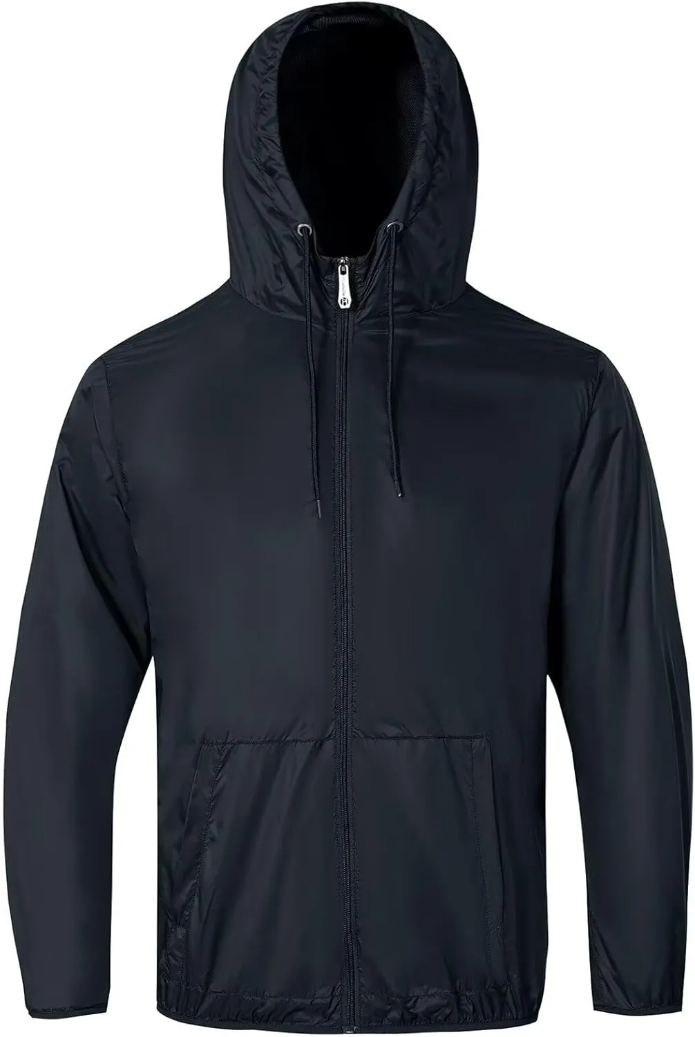 Mens Lightweight Running Jacket Waterproof Cycling Jackets Packable Uv Sun Protection Windbreaker with Hood