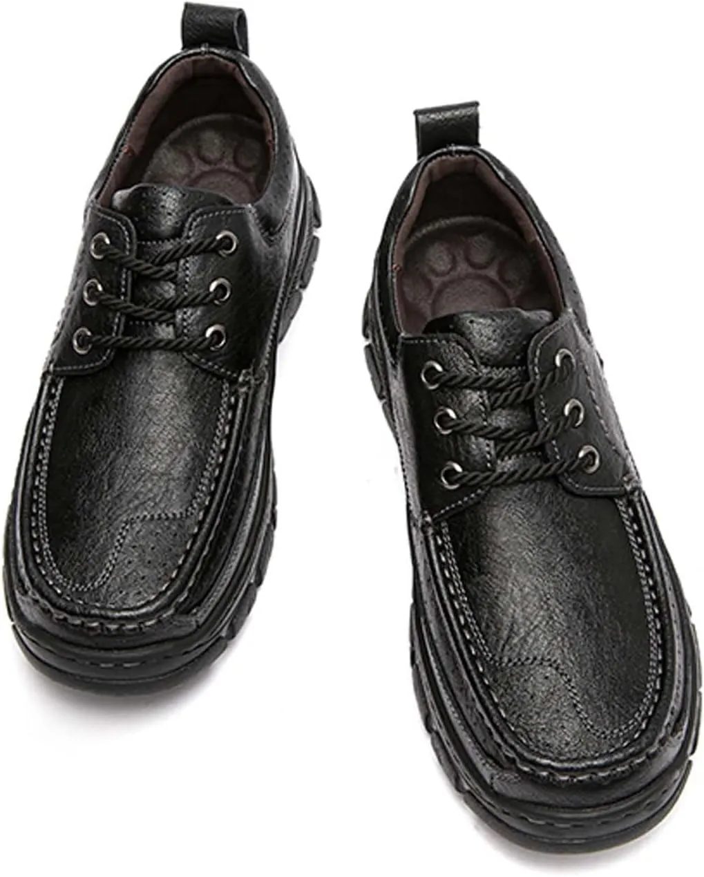 Men's Premium Cowhide Leather Walking Shoes, Fashion Casual Sneakers, Business Casual Leather Shoes, Driving Shoes, Soft, Comfortable, Wear-Resistant, Hand-Stitched
