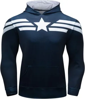 Men's Pullover Hoodie Sweatshirt 3D Printed Adult Graphic Hooded Sweater Outwear Athletic Hoodies with Pocket