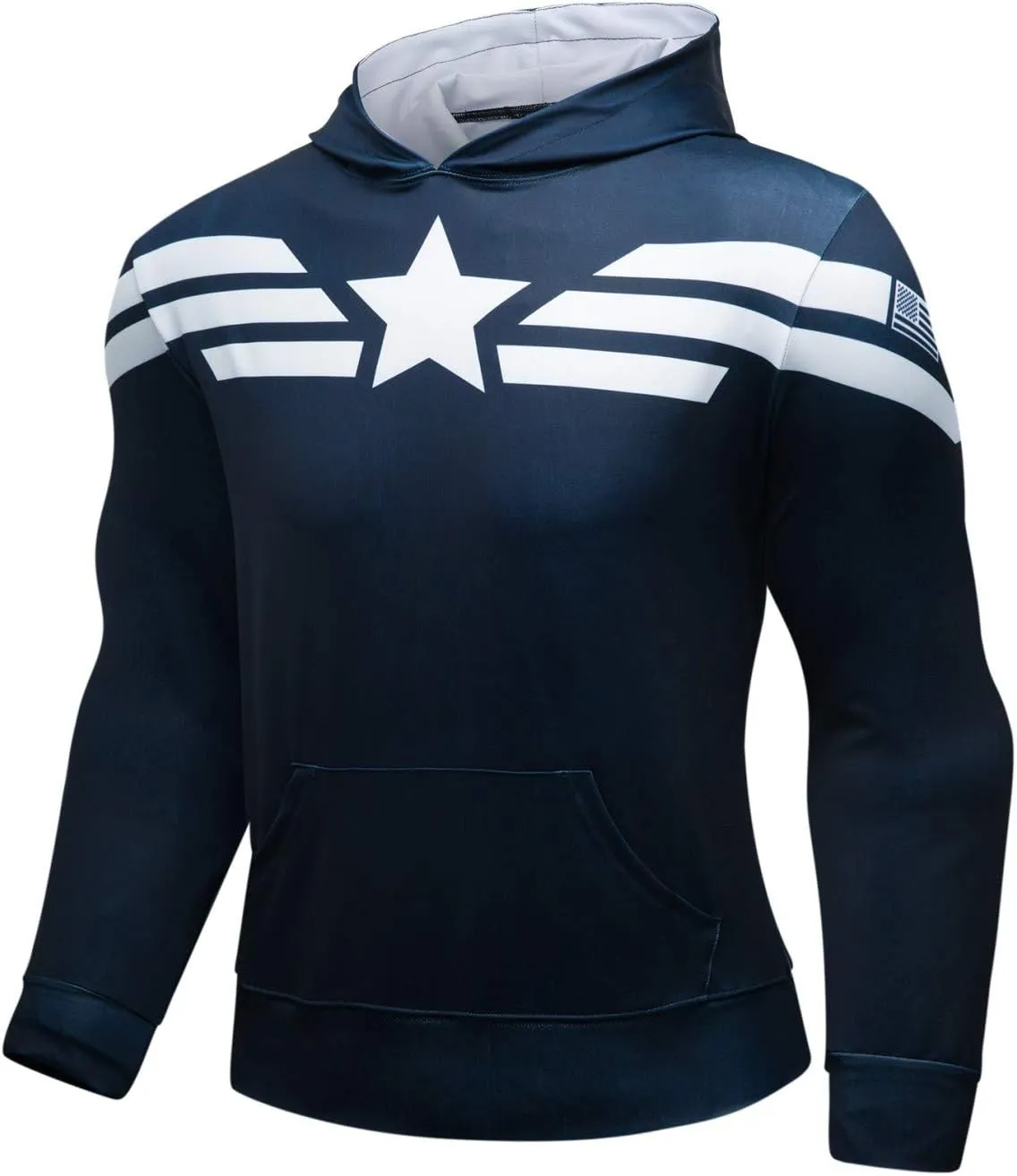 Men's Pullover Hoodie Sweatshirt 3D Printed Adult Graphic Hooded Sweater Outwear Athletic Hoodies with Pocket
