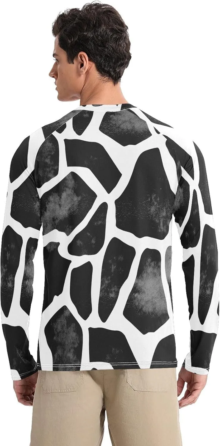 Men's Rash Guard Shirts, UPF 50  Long Sleeve Swimsuit Top Bathing Suit S-XXL
