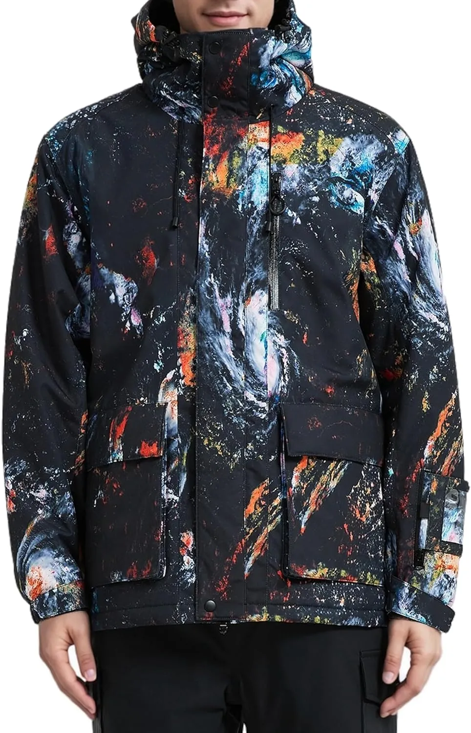 Men's Ski Jacket Waterproof Insulated Winter Snow Coat for Outdoor Snowboarding Raincoat