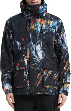 Men's Ski Jacket Waterproof Insulated Winter Snow Coat for Outdoor Snowboarding Raincoat