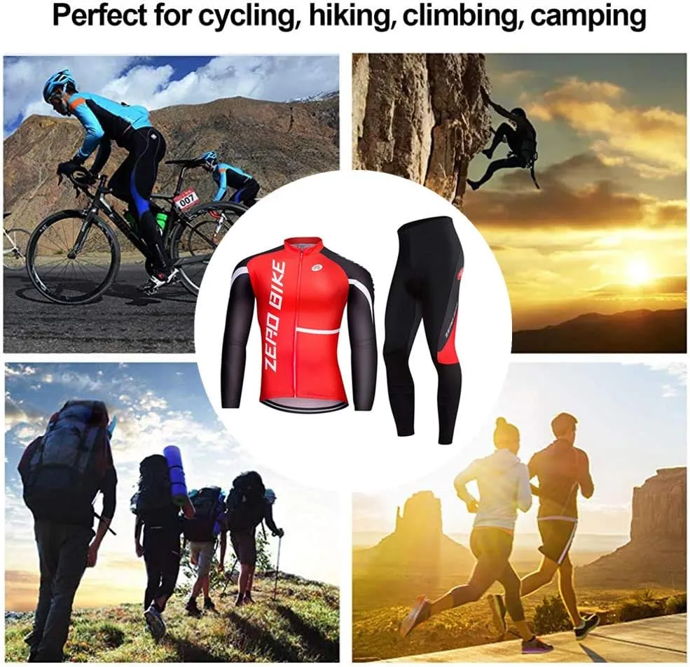 Men's Soft Long Sleeve Breathable Bicycle Cycling Jersey Polyester Clothing Outdoor Sports Fall Autumn