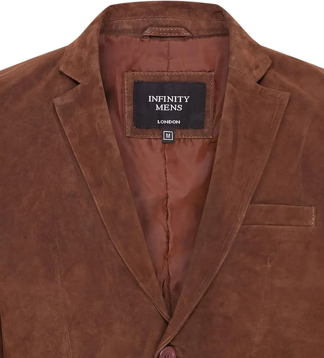 Mens Soft Real Suede Leather Italian Blazer Jacket Coat