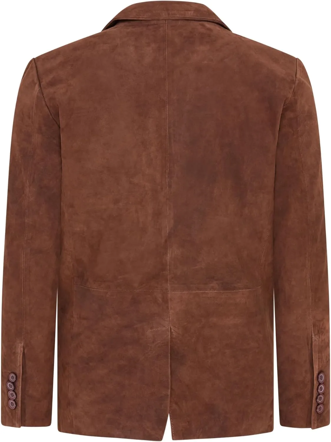 Mens Soft Real Suede Leather Italian Blazer Jacket Coat