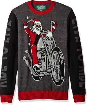 Mens Sports Golf Sports Ugly Christmas Sweater for Holiday Fun Design, Snug Fit Breathable Crewneck