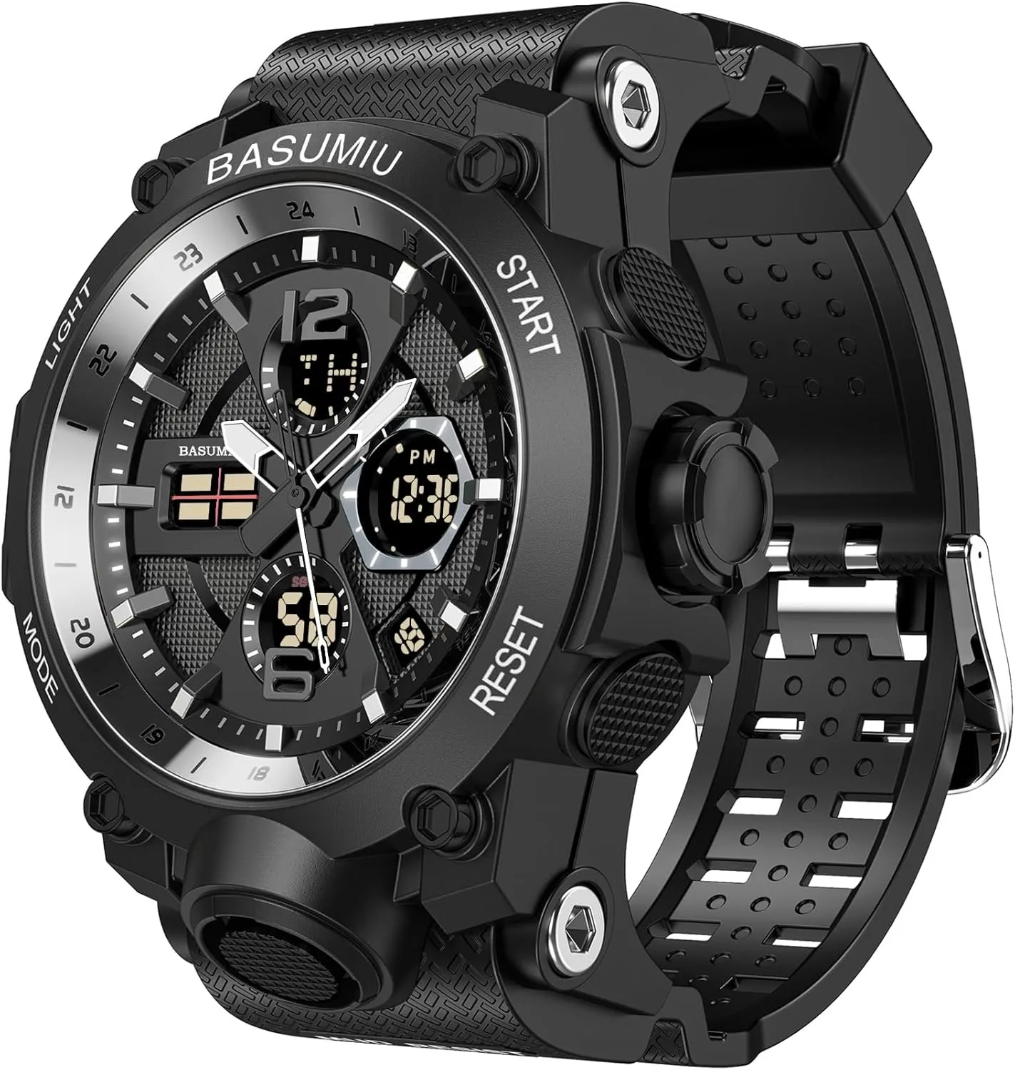 Mens Sports Wrist Watches Analog Digital Tactical Military Watch Waterproof Gold Watches for Men