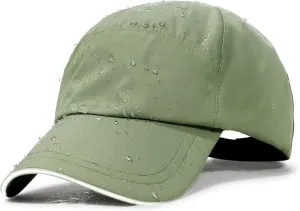 Mens Waterproof Baseball Cap Womens Rain Hat Foldable Outdoor Running Sun Fishing hat