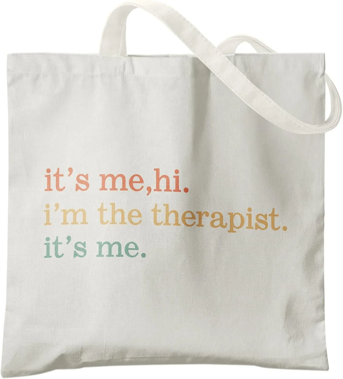 Mental Health Canvas Tote Bag - Aesthetic Canvas Shoulder Bag for Women