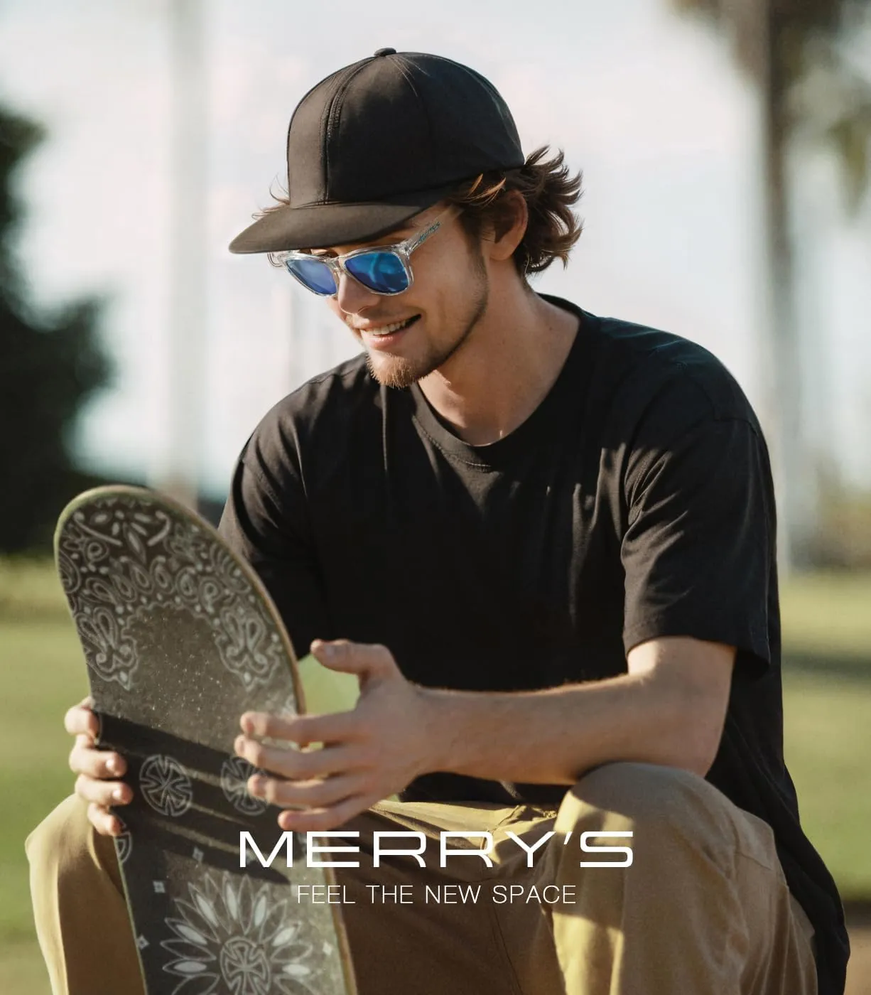 MERRY'S Classic Square Polarized Sunglasses For Men Women Fashion Trend Sports Sunglasses S9013