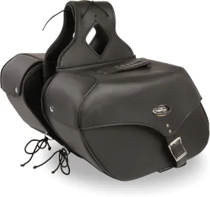 Milwaukee Performance SH668ZB Black Large Zip-Off Single Strap PVC Throw Over Saddlebags - One Size
