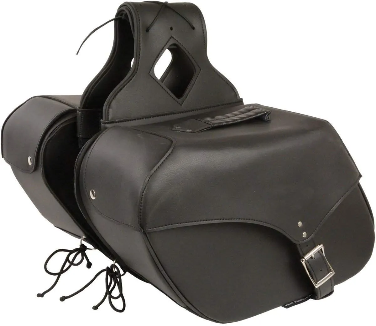 Milwaukee Performance SH668ZB Black Large Zip-Off Single Strap PVC Throw Over Saddlebags - One Size