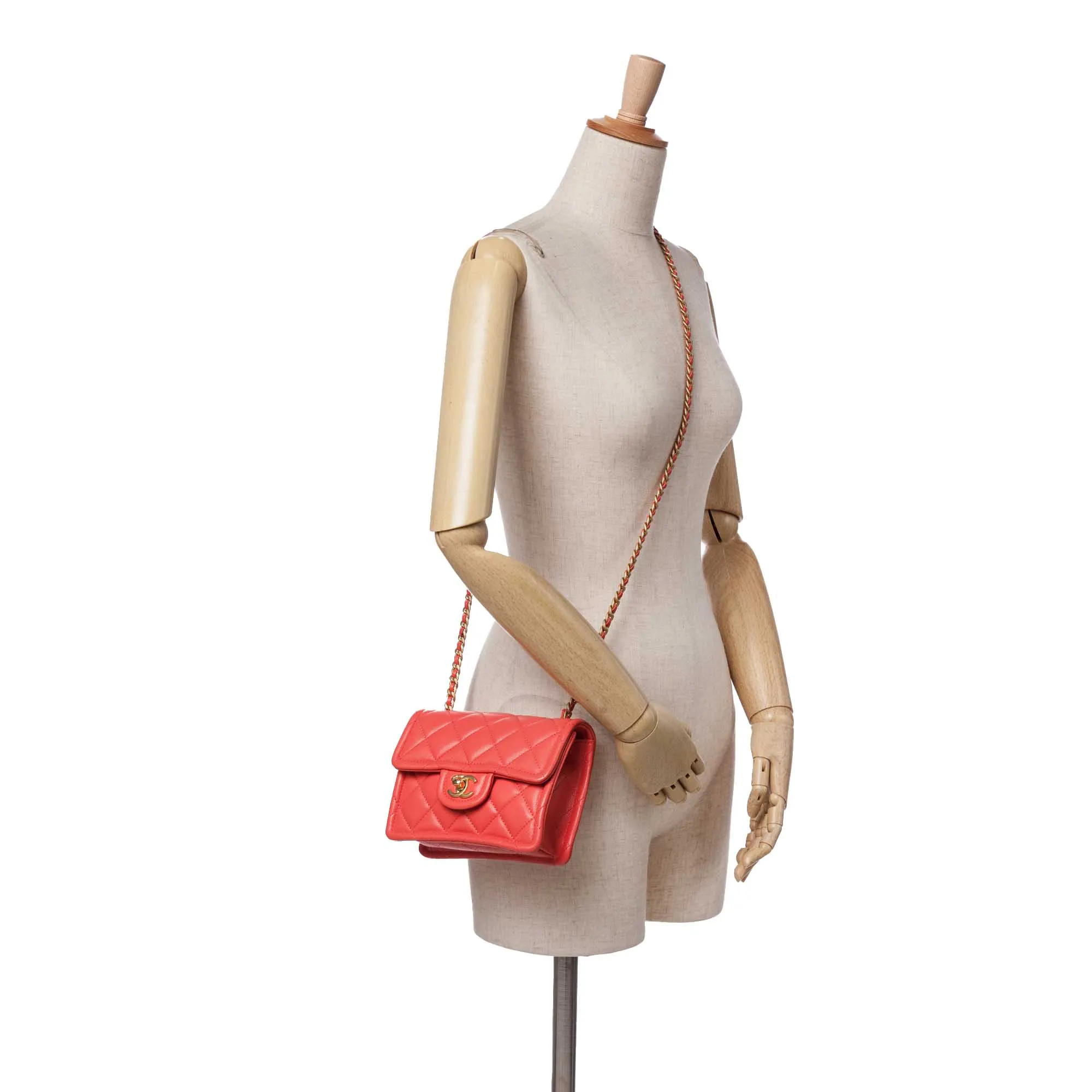 Mini Quilted Caviar Sweet Classic Flap