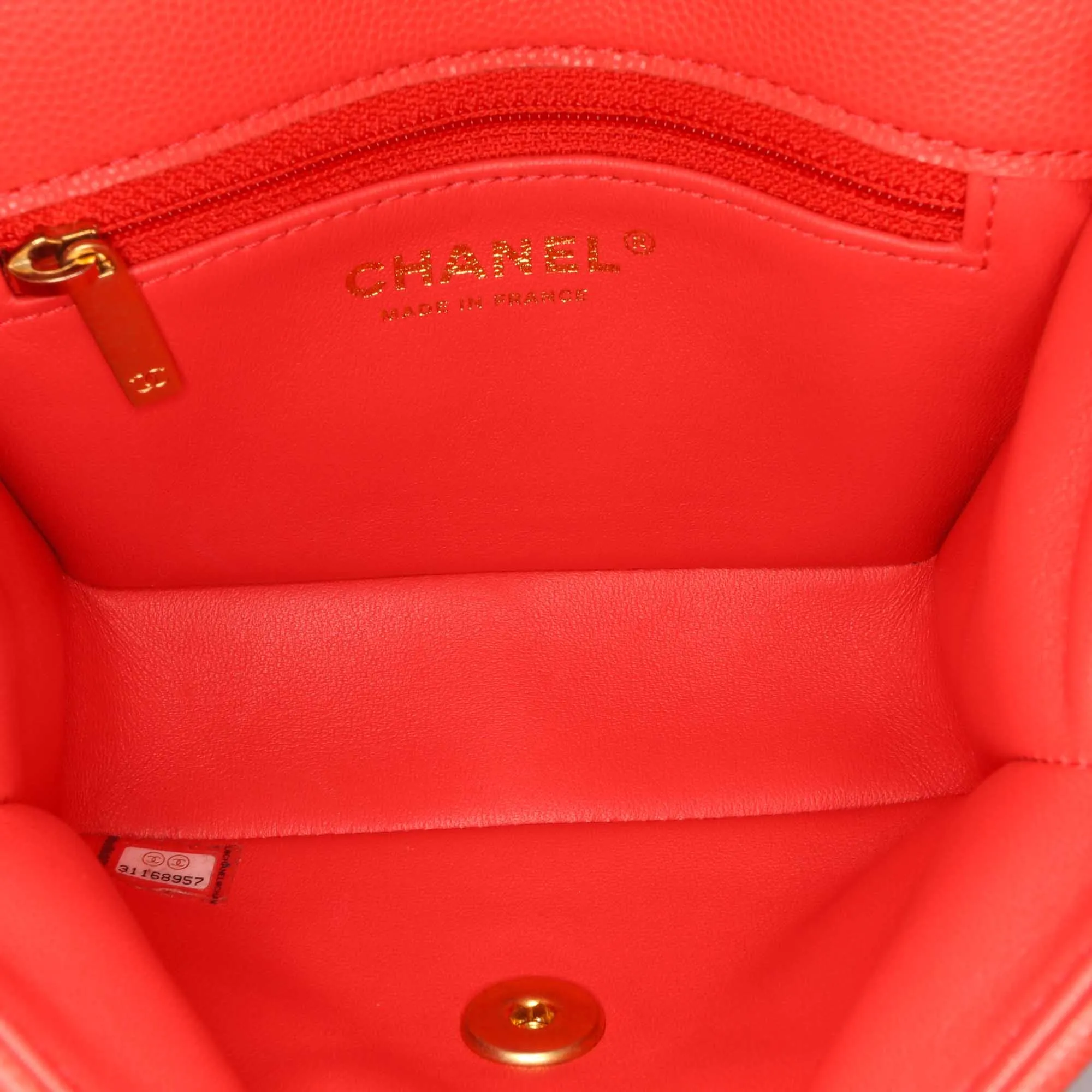 Mini Quilted Caviar Sweet Classic Flap