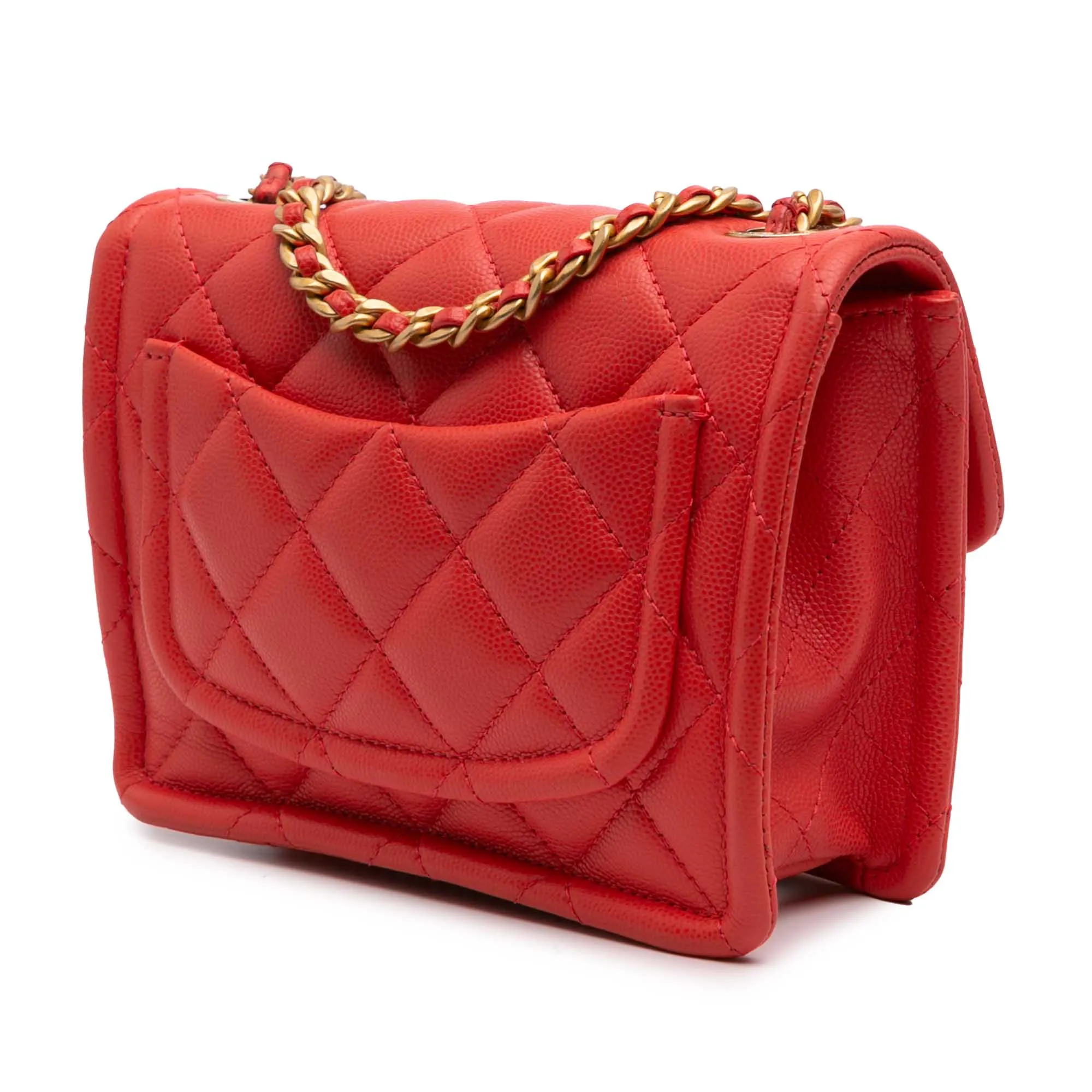 Mini Quilted Caviar Sweet Classic Flap