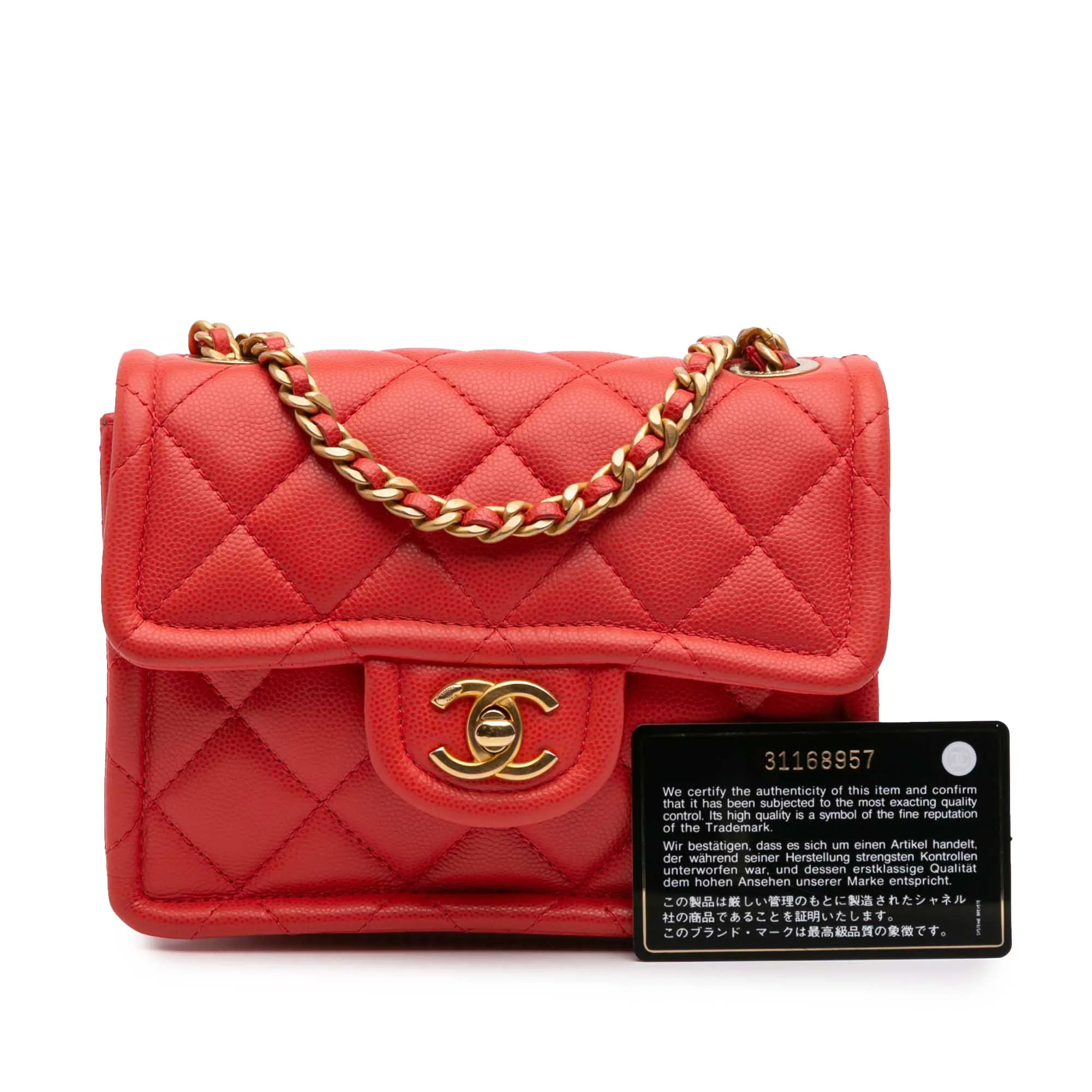Mini Quilted Caviar Sweet Classic Flap
