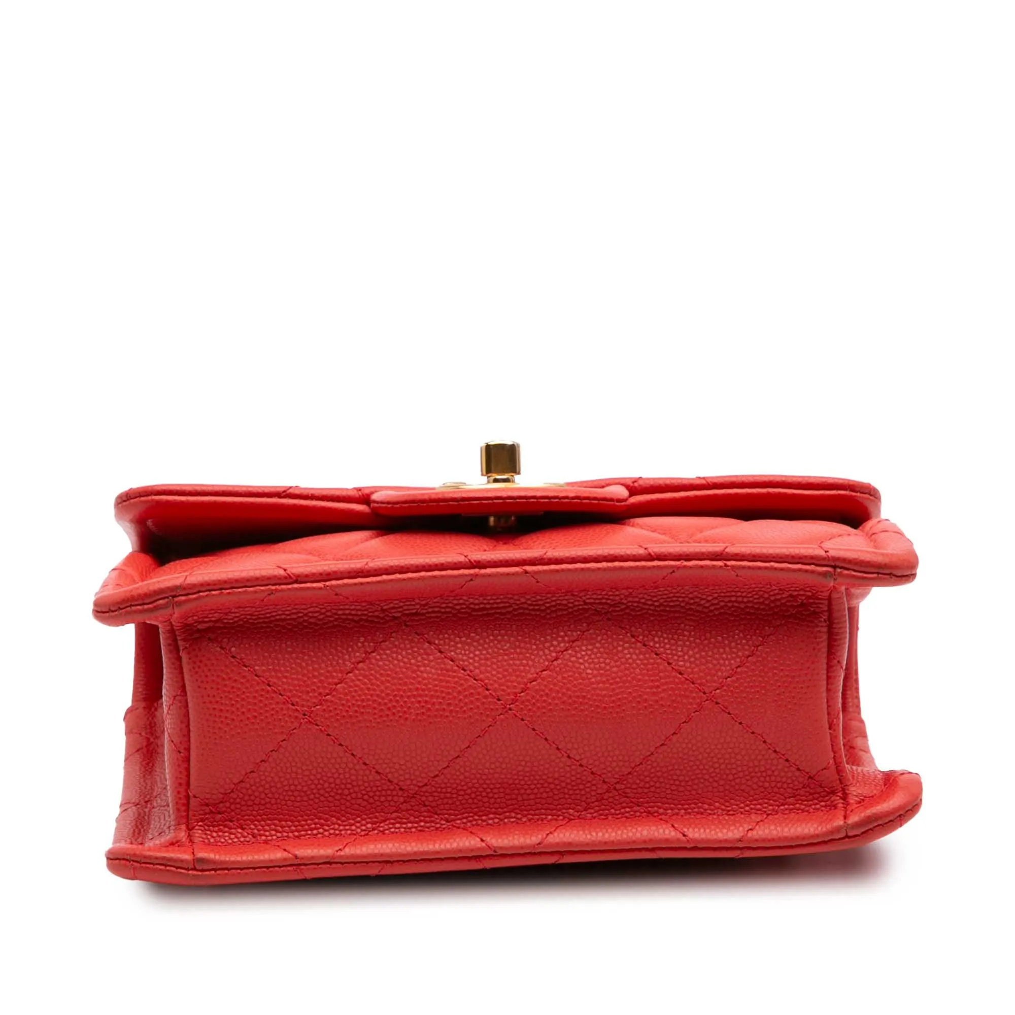Mini Quilted Caviar Sweet Classic Flap