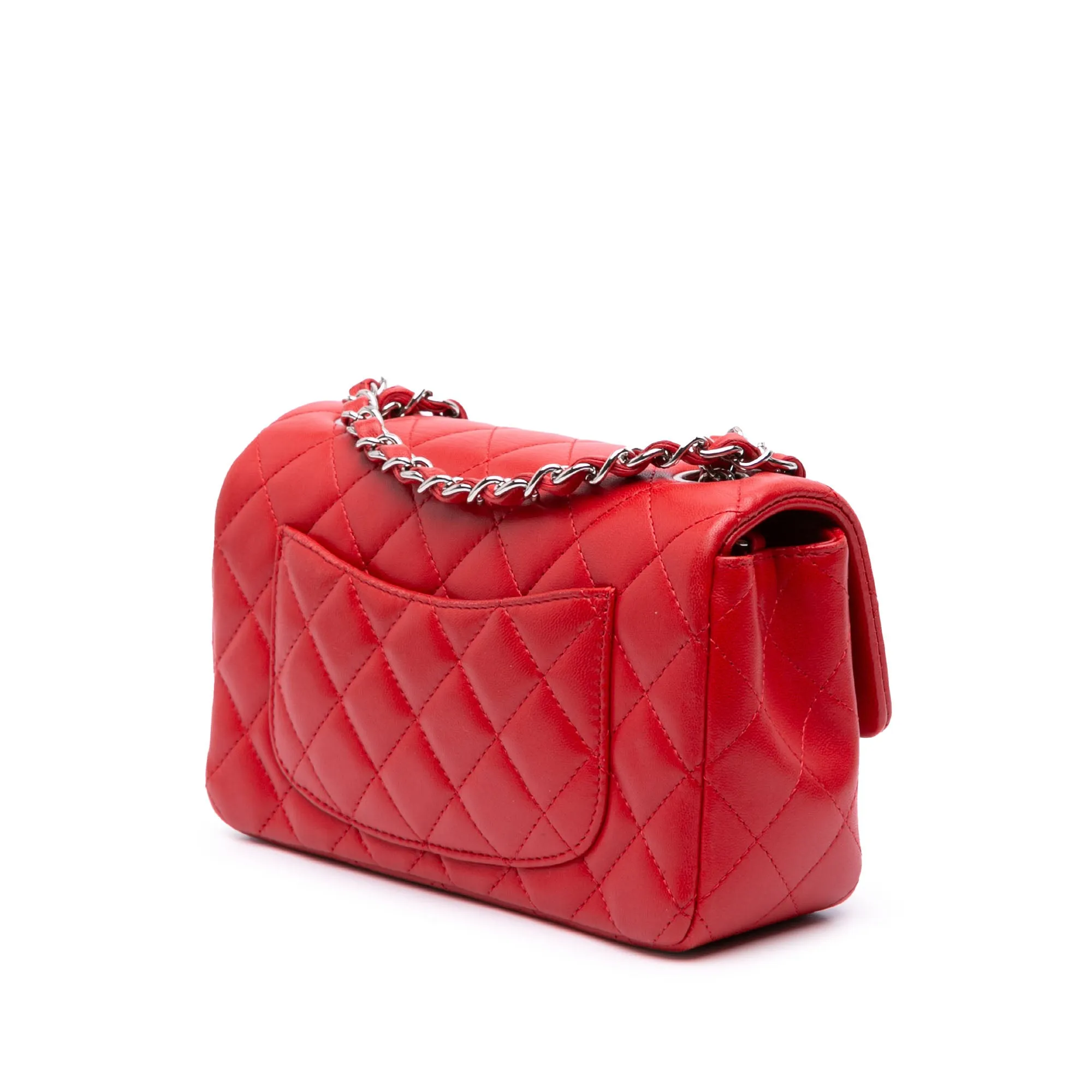 Mini Rectangular Classic Lambskin Single Flap