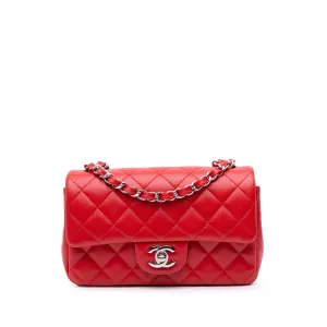 Mini Rectangular Classic Lambskin Single Flap