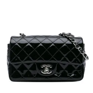 Mini Rectangular Classic Patent Single Flap