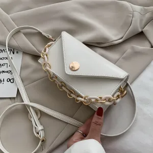 Mini Solid Color PU Leather Crossbody Bags For Women 2020   Simple Handbags and Purses Female Travel Chain Cross Body Bag