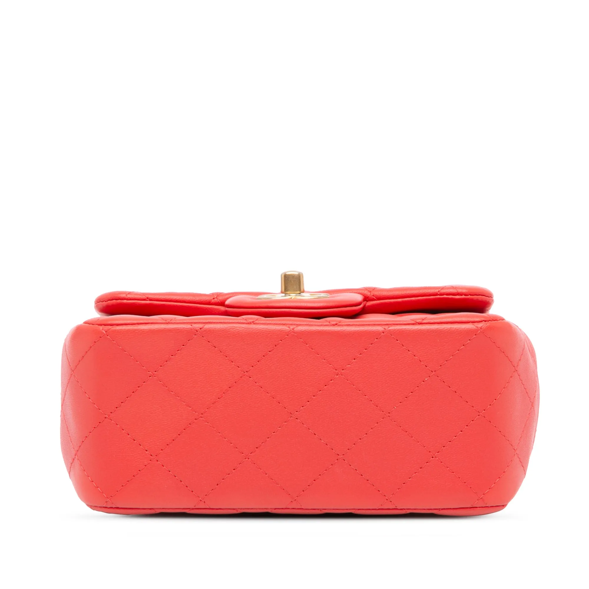 Mini Square Classic Lambskin Single Flap