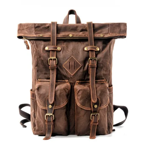 Model 16 MUCHUAN Leather Backpack
