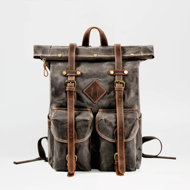 Model 16 MUCHUAN Leather Backpack