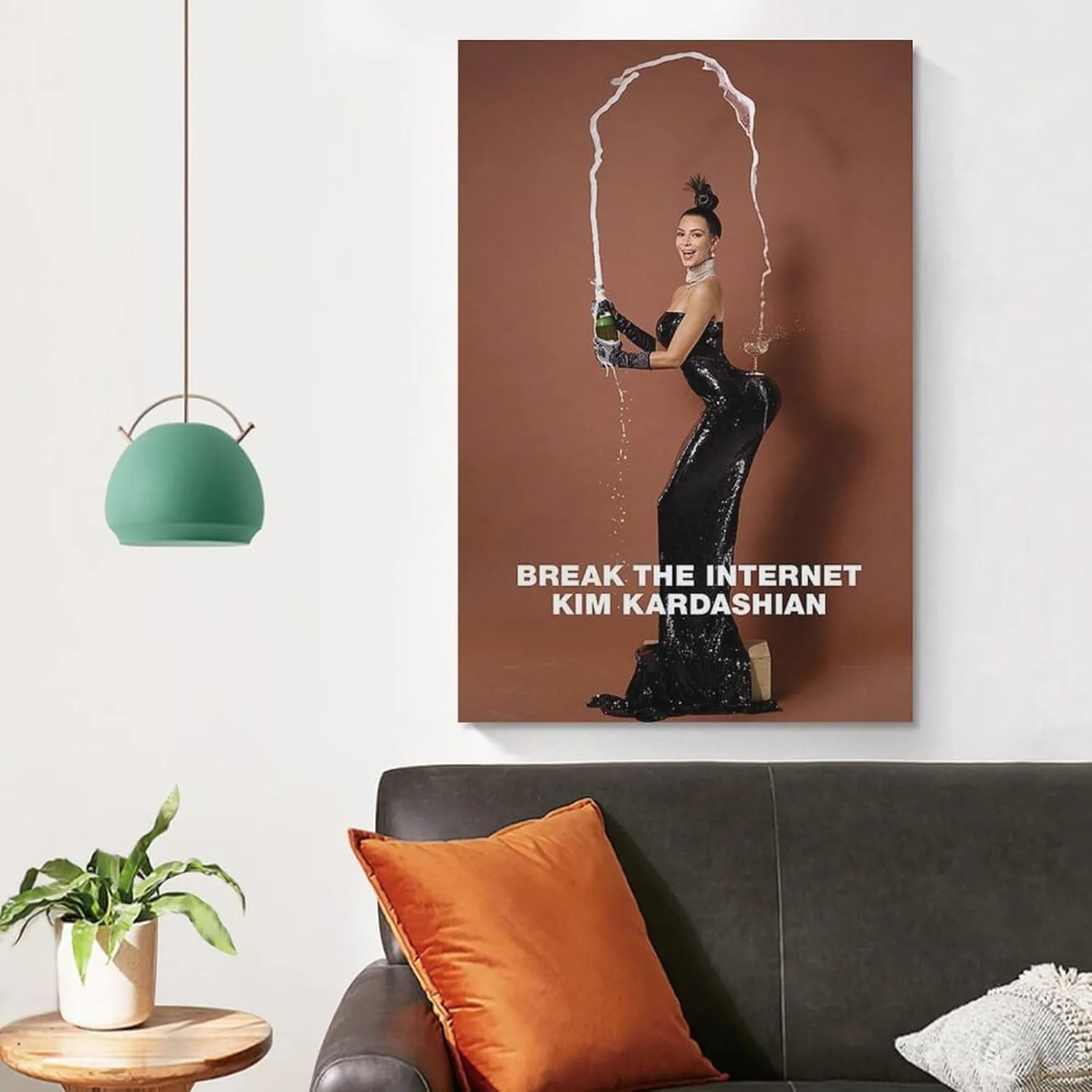Model Kim Kardashian Sexy Poster (5) Room Aesthetic Poster Print Art Wall Painting Canvas Posters Modern Bedroom Decor 24x36inch(60x90cm)