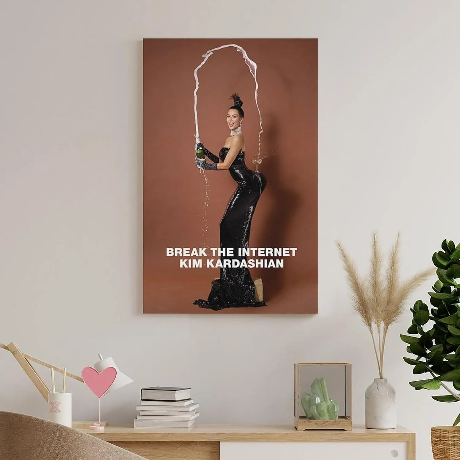 Model Kim Kardashian Sexy Poster (5) Room Aesthetic Poster Print Art Wall Painting Canvas Posters Modern Bedroom Decor 24x36inch(60x90cm)