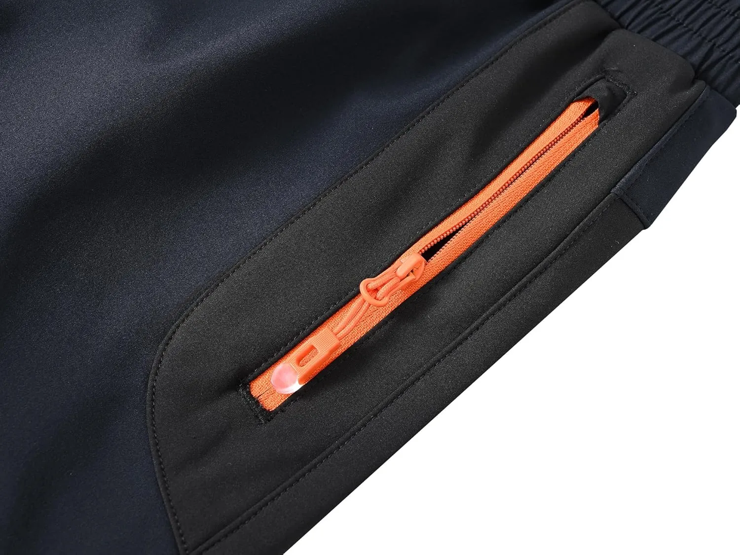 MoFiz Kids Fleece Lined Hiking Snow Ski Pants Boys Waterproof Winter Warm Outdoor Pants with Zippered Pocket