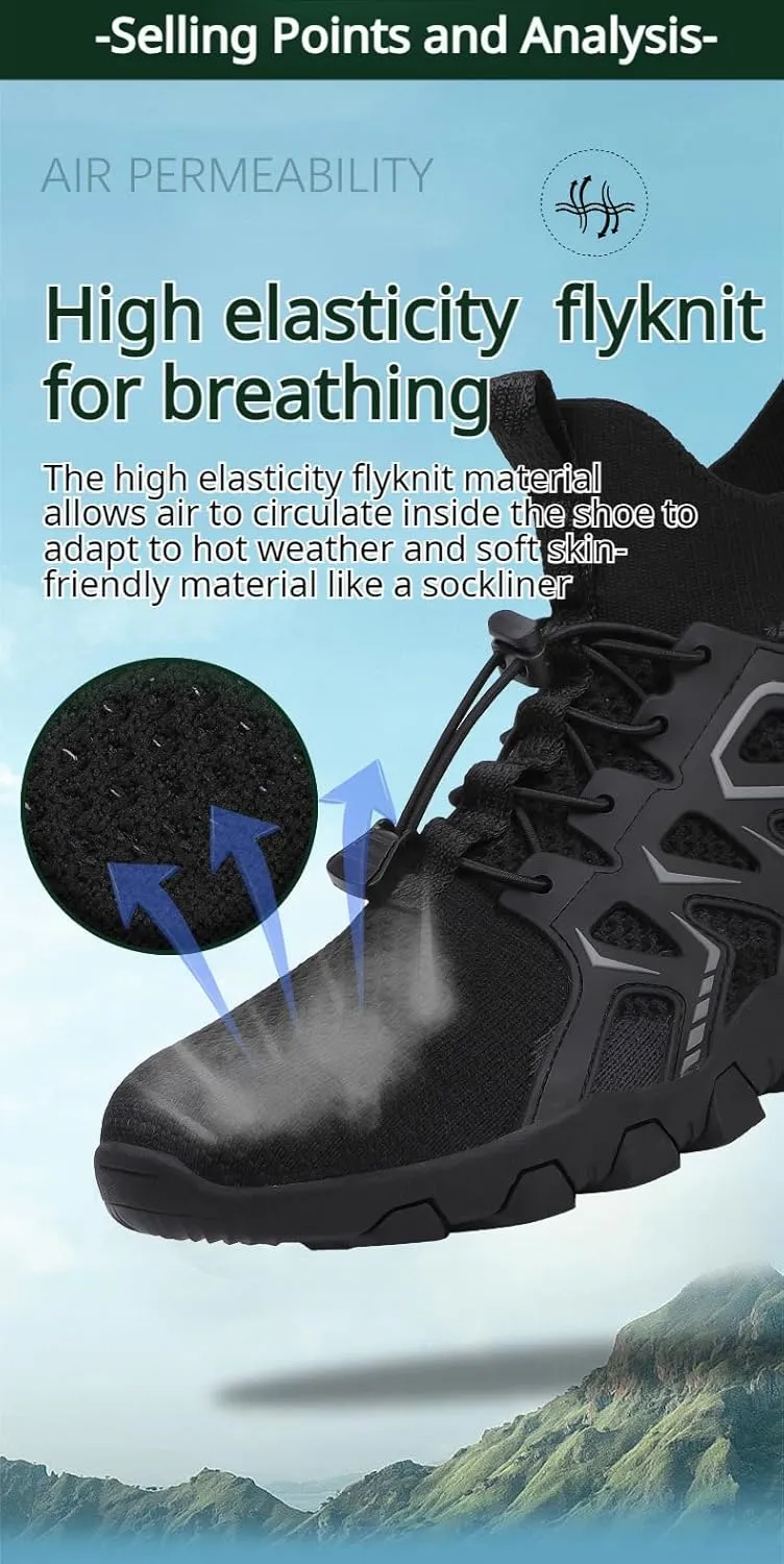 Mokcoliy]【Outdoor Breathable Shoes Men's & Women's Hiking Boots with Slip- Sole - -Day Comfort High-Top Design for Winter Trekking, Mountain Climbing & Urban Adventures