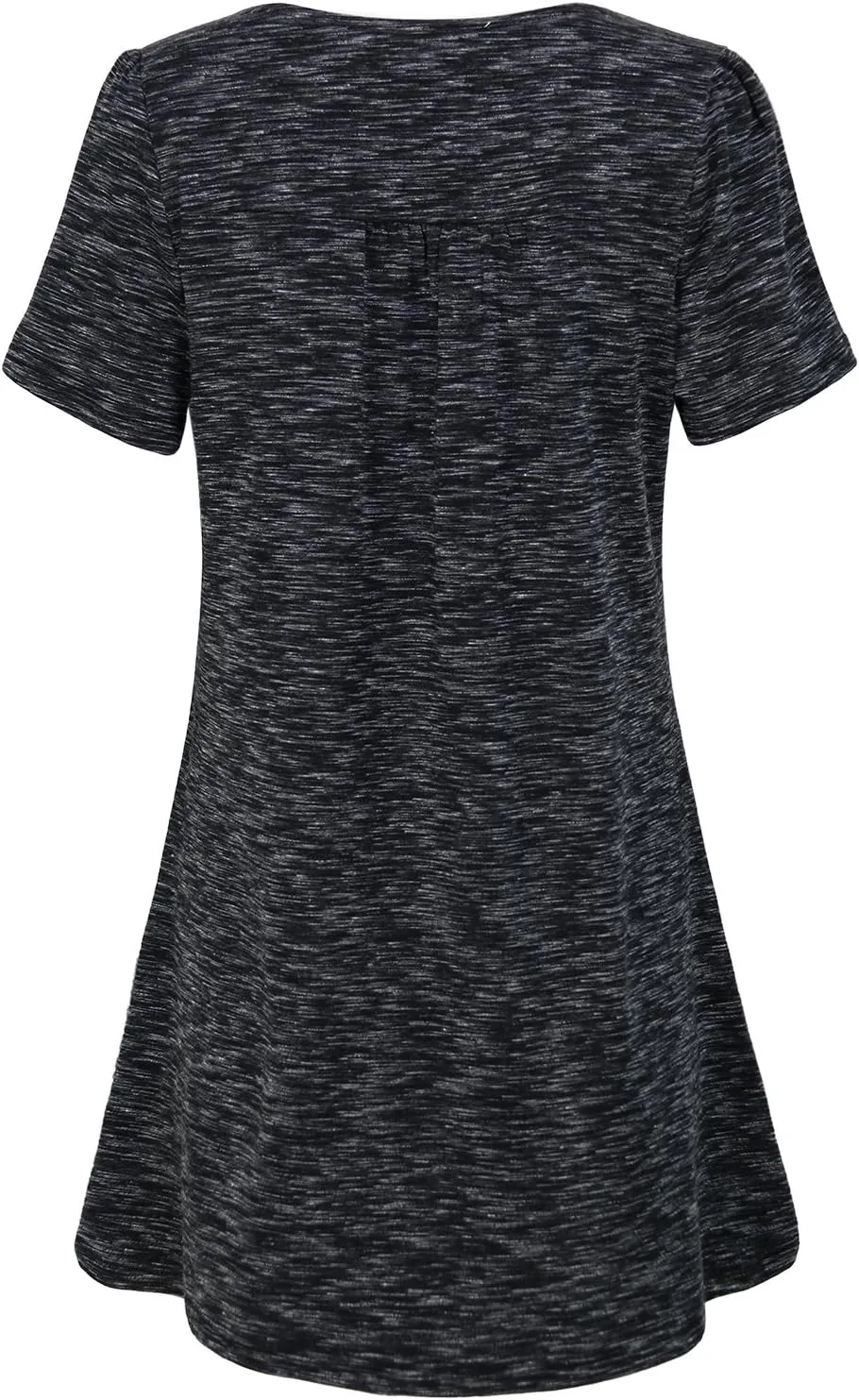 MOQIVGI Womens V Neck Printed Loose Fit Casual Blouse Top Tunic Shirt