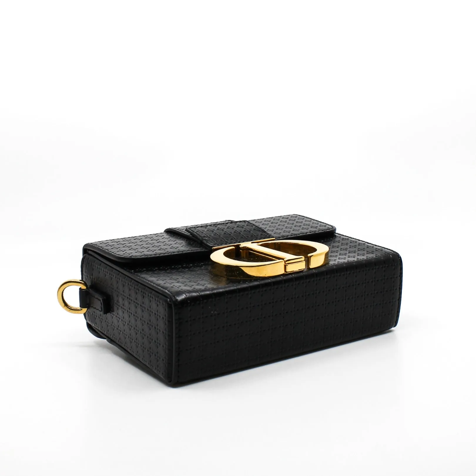 motntaigne 30 mini black gride printed ghw
