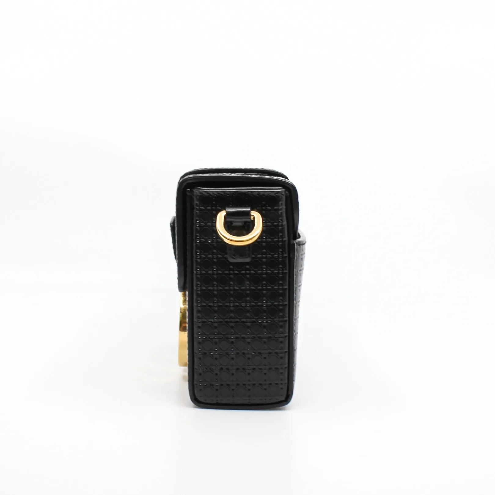 motntaigne 30 mini black gride printed ghw
