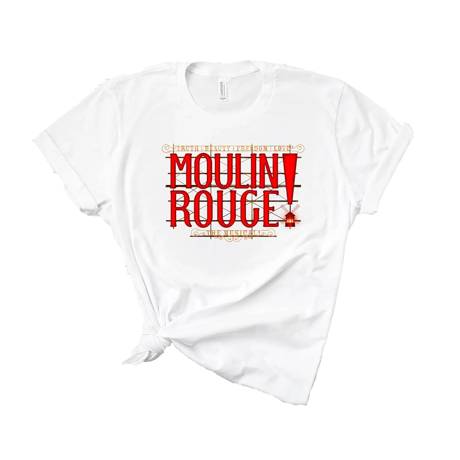 Moulin Rouge Musical T Shirt, Broadway Musical Souvenir shirts, broadway theatre, musicals T-Shirt,Moulin Rouge North American Tour shirt