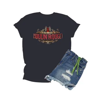 Moulin Rouge Musical T Shirt, Broadway Musical Souvenir shirts, broadway theatre, musicals T-Shirt,Moulin Rouge north american tour shirt